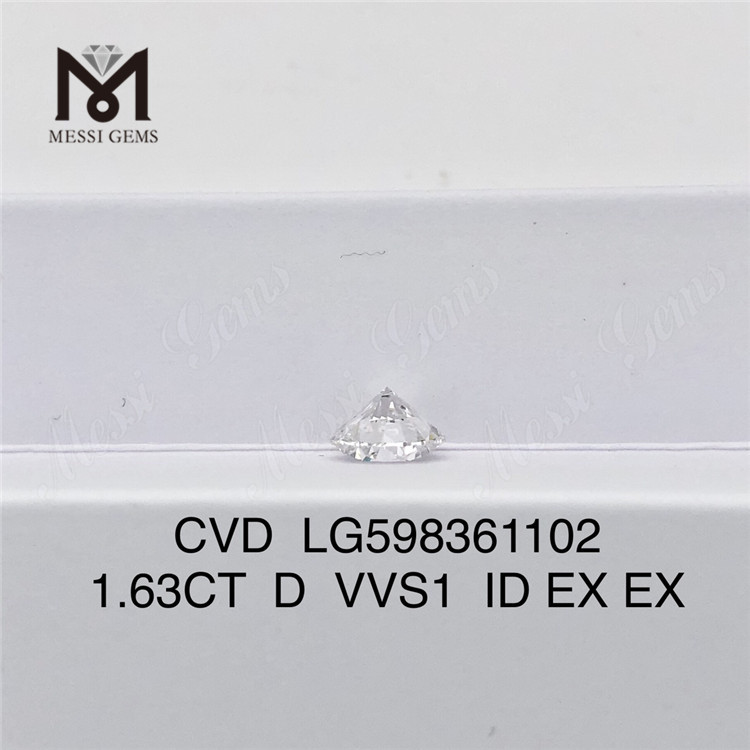 1.63CT D VVS1 ID EX EX Cvd Diamond Wholesale for Jewelry Designers丨Messigems LG598361102