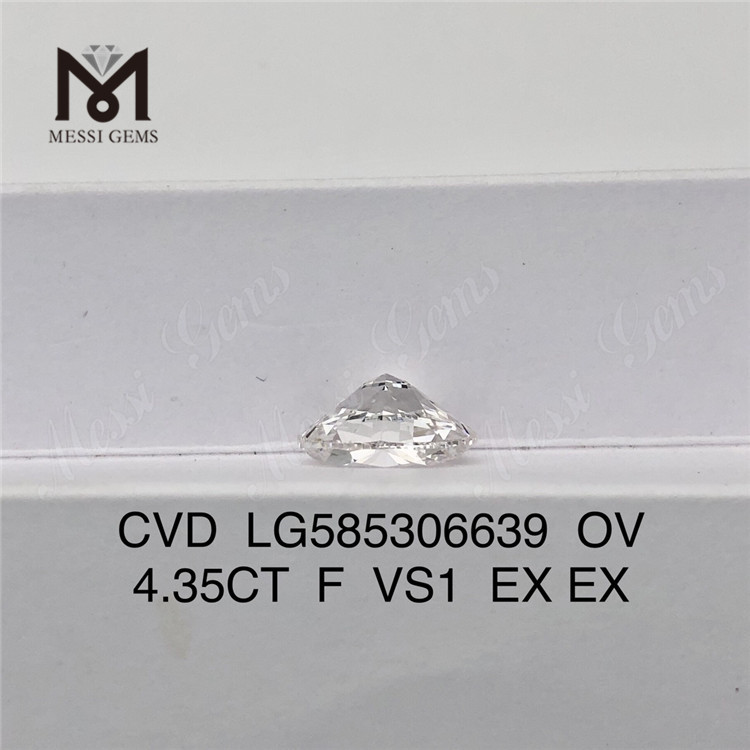 4.35CT F VS1 EX EX OV largest cvd diamond CVD LG585306639