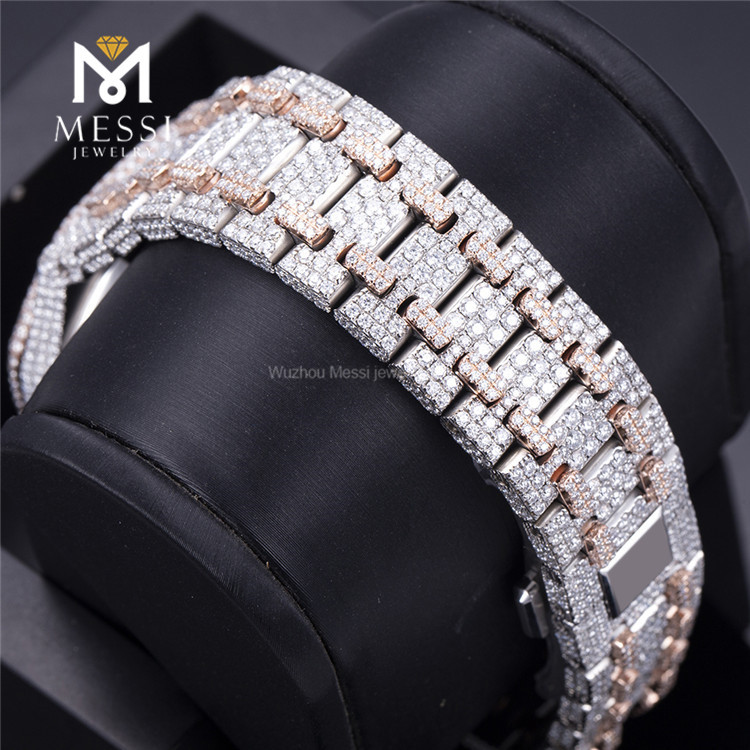 men moissanite watch iced out 