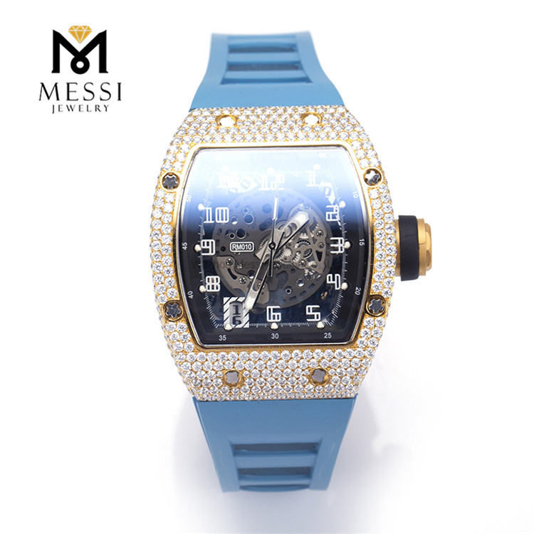 통과 테스터 커스텀 D 컬러 VV Iced Out Moissanite Diamond 브랜드 워치