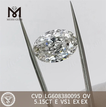 5ct diamond certificate igi OV E VS1 for Retailers CVD LG608380095丨Messigems 