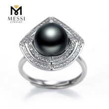 10mm Stunning Tahitian Large Pearl Rings Unmatched Sophistication