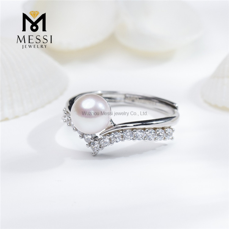 S925 akoya Wedding Seawater Pearl Rings for Your Special Day