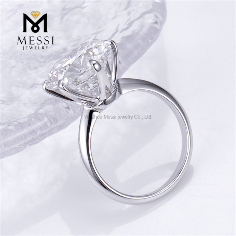 8ct Big Carat 13mm Saccharum Diamond albus Aurum Solitaire maxima Lab crevit Diamond Orbis 