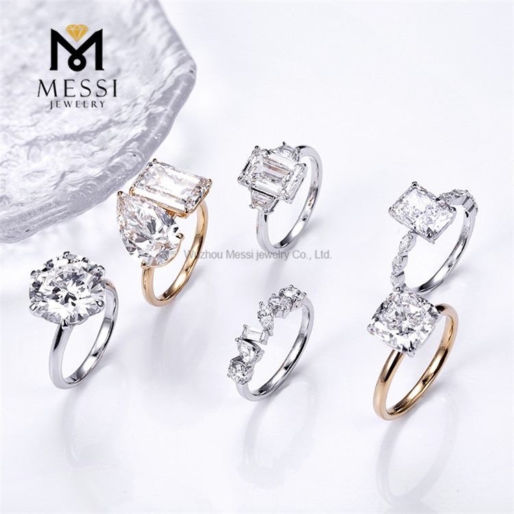 8ct Big Carat 13mm Saccharum Diamond albus Aurum Solitaire maxima Lab crevit Diamond Orbis 