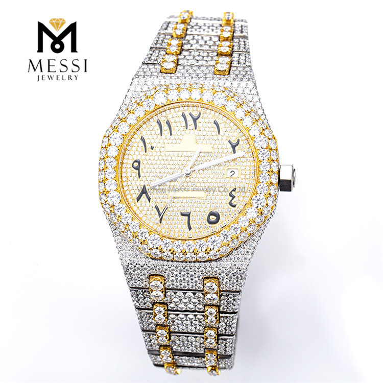 Affordable Luxury Men's Moissanite Watches for Men MSA-580