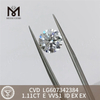 1.11CT E VVS1 ID cost of 1 carat lab grown diamond CVD for Bulk Purchases丨Messigems LG607342384