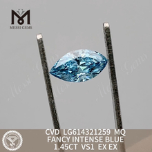 1.45CT MQ FANCY INTENSE BLUE VS1 cvd diamonds for sale CVD LG614321259丨Messigems