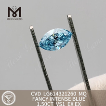 1.50CT man grown diamonds MQ VS1 FANCY INTENSE BLUE丨Messigems CVD LG614321260 