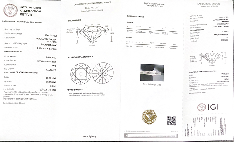 vs2 certified lab grown diamonds