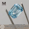 6.02CT Blue Emerald Cut Lab Cultured Diamonds VS1 CVD LG626468358丨Messigems 