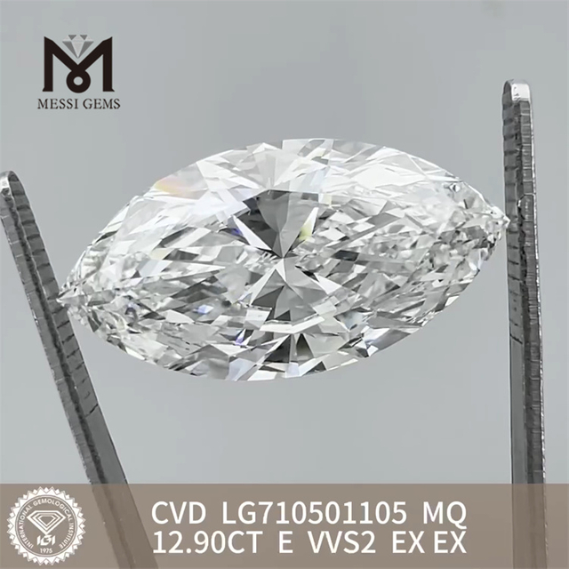 12.90CT MQ E grown diamond VVS2 EX EX CVD LG710501105 