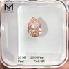 20.08CT Pear Shape PINK SI1 big carat loose lab diamond onsale