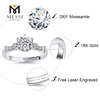 VVS White Moissanite Ring 1ct 여성을위한 Moissanite 결혼 반지