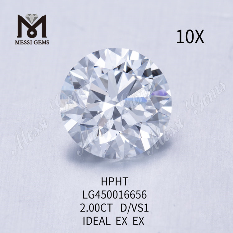 2.00 carats D VS1 IDEL Cut Round lab diamonds