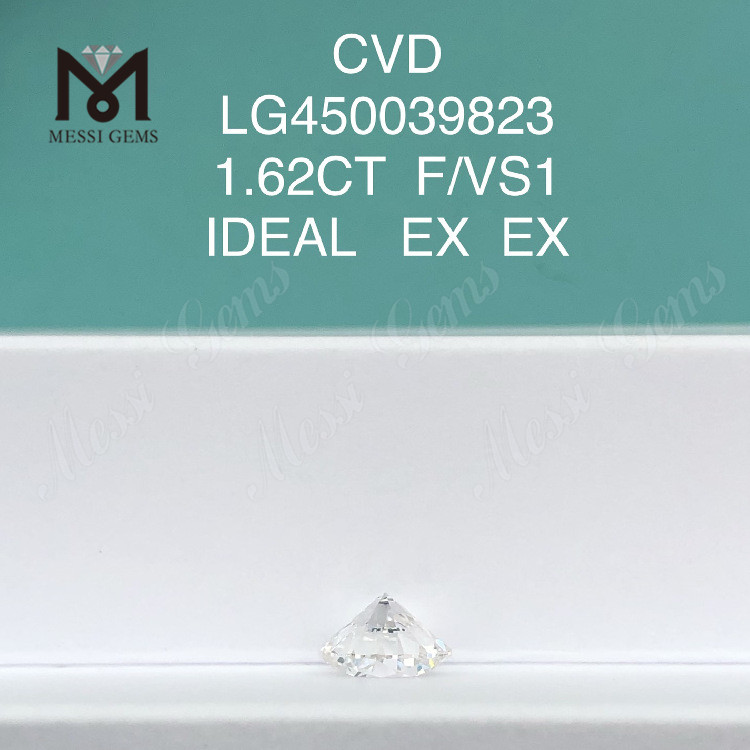 1.62 carat F VS1 Cut RD lab created diamond CVD