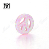 peace shape gemstones shape pink color cabochon synthetic opal stones 