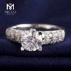 1 carat white gold wedding moissanite gold ring fashion