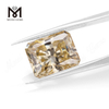 factory loose emerald cut fancy yellow moissanite stone price 