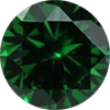 Green cubic zirconia stones
