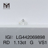 1.13 carat G VS1 IDEAL Round lab grown diamond CVD
