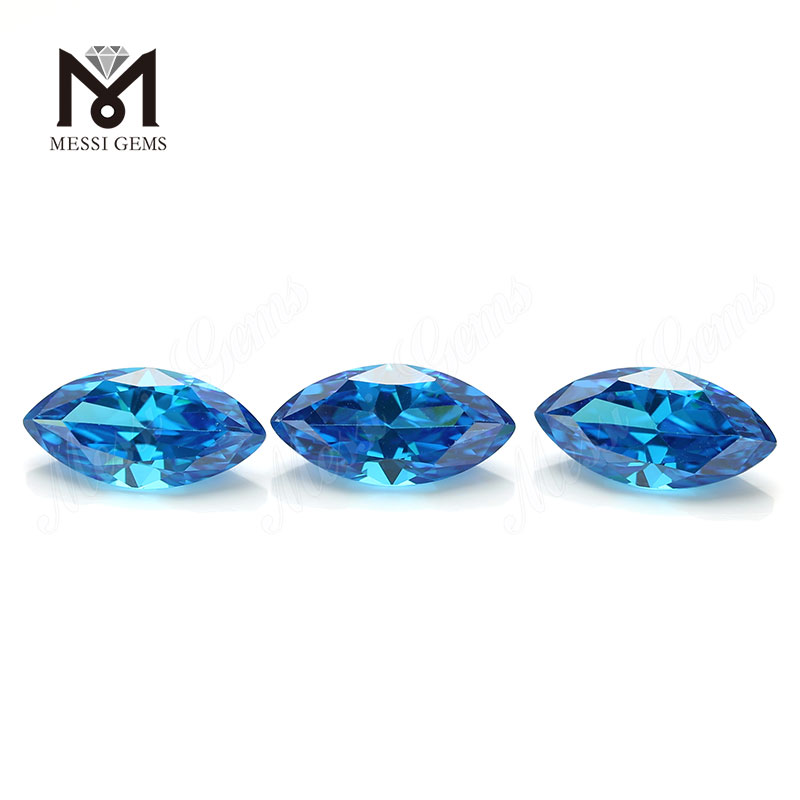 Marquise CZ 7x14 mm en saphir en zircone cubique en saphir pierre de zircone