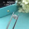 1.05ct D Round VS1 EX Cut Grade NGIC certified lab created diamonds
