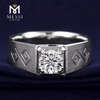 1 carat white gold fashion moissanite men ring