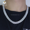 Hip hop Jewelry Moissanite Cuban Necklace Ice Out Moissanite Cuban Link Chain