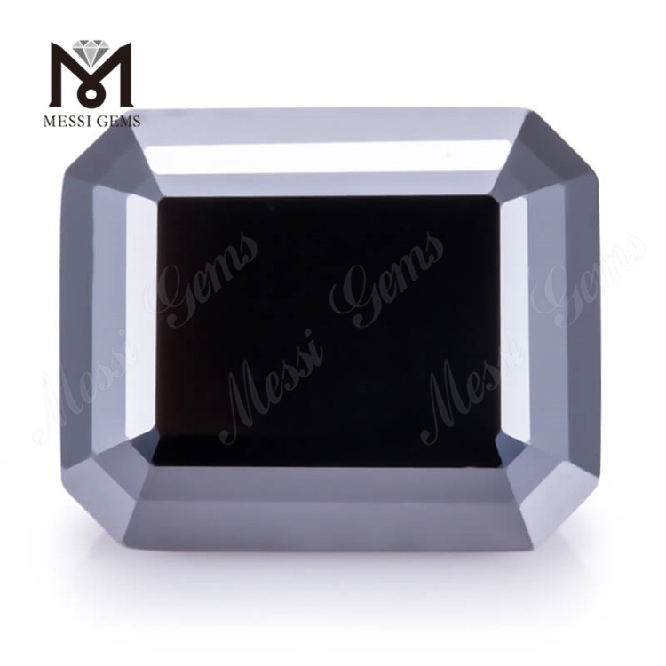 Emerald/Round Cut Black Colour Wholesale Price Synthetic Moissanite