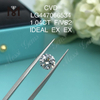 1.04 carat F VS2 Round BRILLIANT IDEAL Cut artificially made diamonds