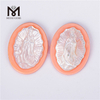 OVAL White Orange Blue FATIMA Shell Mother of Pearl