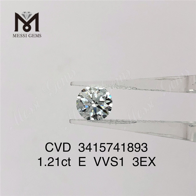 1.21ct VVS lab diamond factory price E 3EX cvd diamond on sale