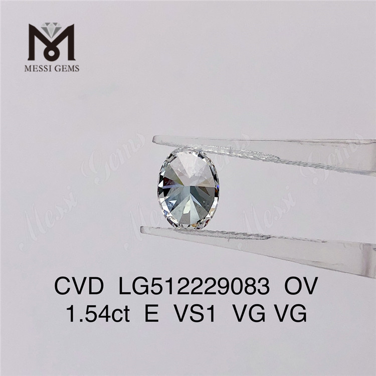 1.54ct E loose cvd diamond vs ov loose man made diamonds on sale