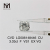 3.03CT F cushion cvd lab diamond loose man made diamonds on sale