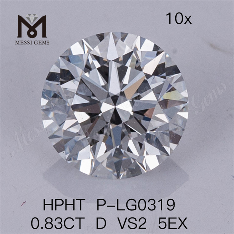 0.83CT HPHT Lab Diamond D VS2 5EX Loose Lab Diamonds 