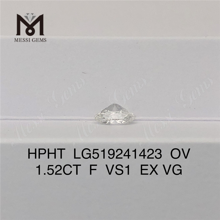 1.52ct F VS1 EX VG OV HPHT lab diamonds