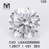 1.26CT I VS1 3EX lab grown diamond 1.25 carat lab grown diamond wholesale price