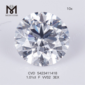 1.01ct Lab Grown Diamond Price F VVS2 3EX Cultured Loose Stone Diamond