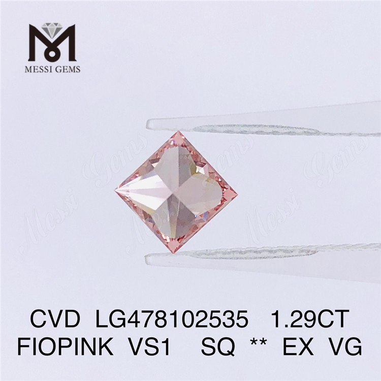 1.29CT FIOPINK VS1 wholesale lab created diamonds CVD LG478102535