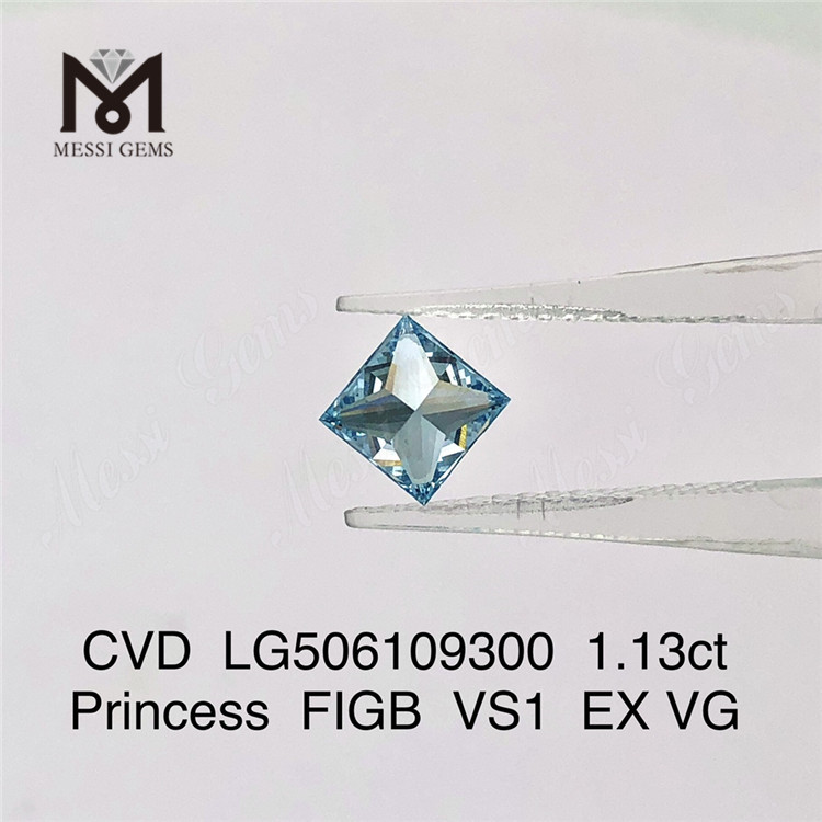 1.13ct Princess FIGB VS1 EX VG lab grown diamond CVD LG506109300