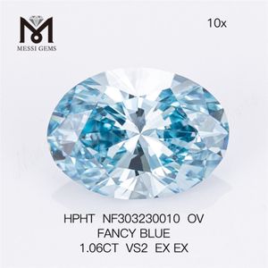 1.06CT VS2 OV wholesale lab diamond FANCY BLUE HPHT NF303230010