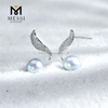 7-8mm akoya Elegant Bridal Jewelry Silver925 Pearl Earrings for Weddings