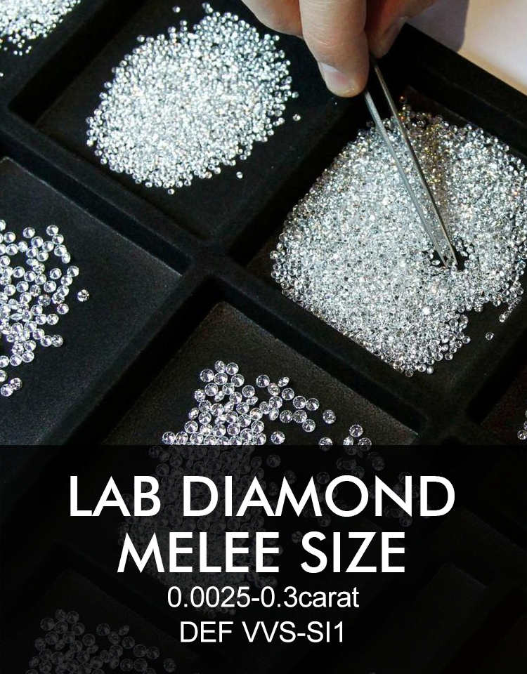 melee lab grown diamond