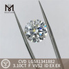 3.10CT F VVS2 ID EX EX Wholesale CVD Diamonds for Jewelry Manufacturers CVD LG581341882丨Messigems