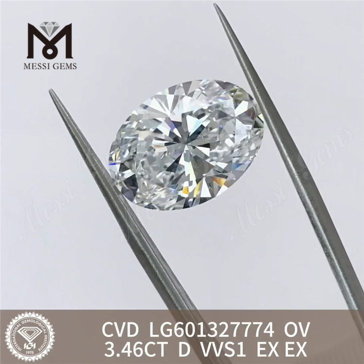 3.46ct D VVS1 OV CVD Diamond Pectus Online LG601327774 