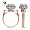 2ct 18k rose gold wedding set jewelry lab diamond ring
