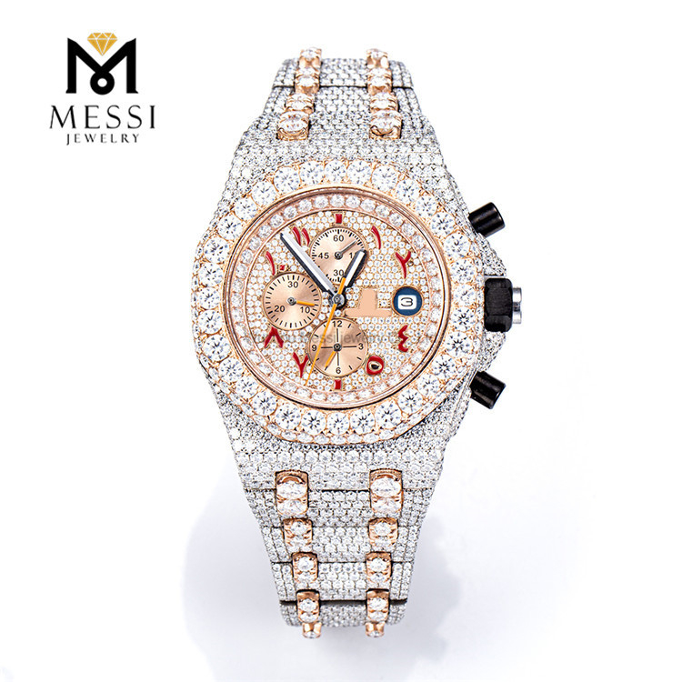 Sophisticated and Stylish Moissanite Watch Mens for Men