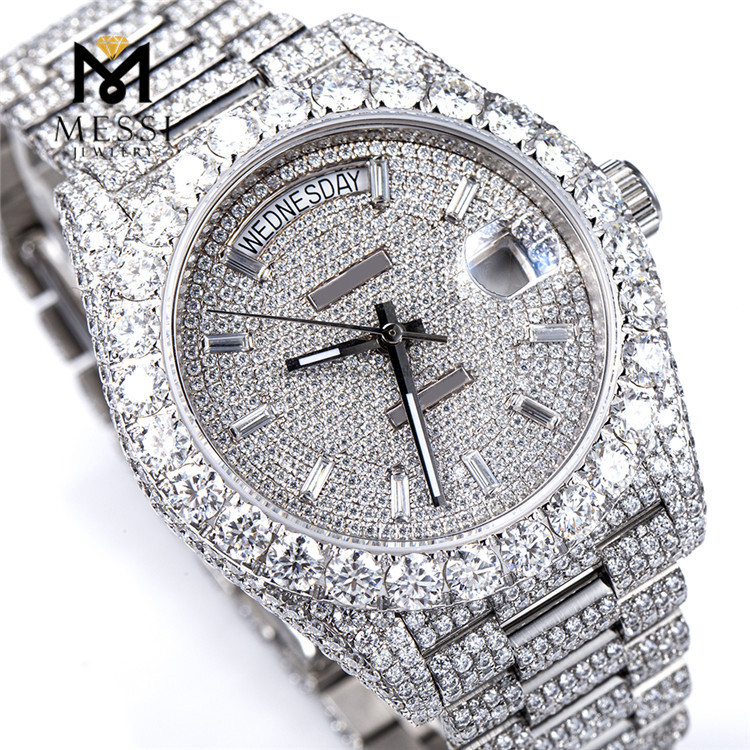 Sparkling Brilliance VVS Moissanite Diamond Watch Premium Quality