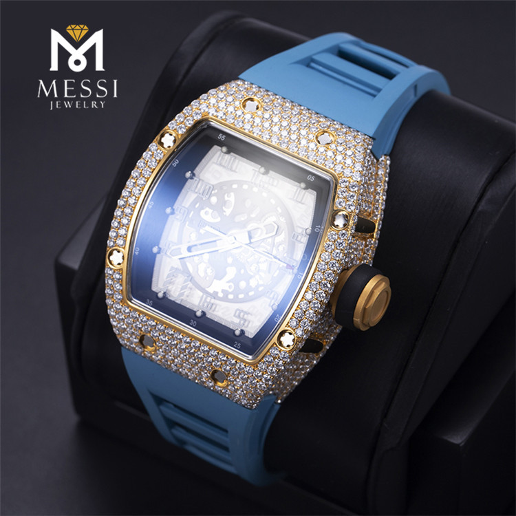 Moissanite 다이아몬드 까르띠에 시계